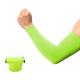 Unisex Lime UV Protection Silk Sports Sunscreen Ice Silk Sleeves for Cycling Riding