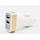 Fast Multiple Electric Car Charger Adapter Dual USB Ports Car Plug LED Light For Sumsang Iphone