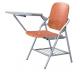 durable foldable plywood training chair with tablet and basket