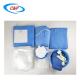 Femoral Angiography Surgical Disposable Drapes Pack Sheets Customized