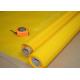 NSF Test 65 Inch Yellow Polyester Bolting Cloth Mesh With Plain Weaving Type