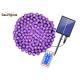 72ft 200 Beads Solar Striming Light Purple SMD0603 For Halloween Decoration