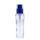 Empty 33ml Liquid Foundation Bottles Cosmetic Glass Bottle Bule Pump Cap