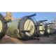 2.5m3 Green Cylindrical FRP Horizontal Tank For Water Purification