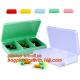 Premium 31 compartments plastic keyboard pill box for a month, Round Shape Pill box cheap candy color pill storage box w