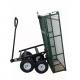 Effortless Outdoor Tasks with Heavy Duty Foldable Mesh Garden Cart Tool Steel Wagon