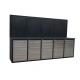 Silver Metal Tool Cabinet on Wheels for Auto Shop Assembly Workbench Garage Storage