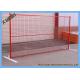 Powder Coated Temporary Mesh Fencing Low Carbon Steel Wire 8FT X 10FT Mesh Panel