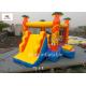 Yellow Cartoon Inflatable Jumping House With Climb Slide Outdoor Entertainment