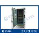 IP55 Galvanized Steel Green Outdoor Power Cabinet / Outdoor Telecom Enclosure With Cooling System