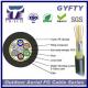 2-144 Cores Glass Yarn Armored Fiber Optic Cable , GYFTY-FS Fiber Optic Network Cable