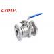 RF CF8 CF8M WCB Double Flange Floating Ball Valve Split Body Control Valve