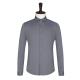 Breathable Material Men's Formal Dress Shirt in Gray with Long Sleeves and Slim Fit