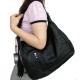 Women style 100% Great Leather Black Messenger Shoulder Bag Handbag #2012