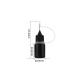 Black PE Needle Cap Tip Empty Ejuice Vape Juice Bottle Light Resistant Silicone Ring
