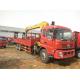 90 Km/H Max Speed Dongfeng Used Truck Mounted Crane 3-20 Tons Loading Capacity