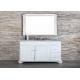 Granite Custom Bathroom Countertop Long Durability White Extraordinary Design