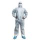 Pp Non Woven Sms Coverall Medical Waterproof Type 5/6 Disposable With Hood