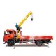 6 Ton Dump Truck With Crane Lifting Equipment Telescopic Hydraulic Straight Arm
