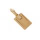 Wood Grain Travel Luggage Tag Personalized Genuine Leather PU