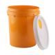 Open Head Plastic Lubricant Oil Bucket With Metal Bail Handle