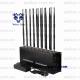 High Power Adjustable All Cell Phone Signal Jammer 42W WIFI VHF UHF GPS 3G 4G 5G
