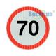 Road Safety Custom Reflective Sign 35 Mph Speed Limit Sign