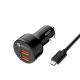 Aluminium Material Fast Car Charger , 5V 2.4A Dual USB Car Charger For Smart Phone