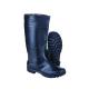 RB108 Black PVC Rain Boots with Steel Toe and Reflective Tape Italy Manufactured