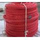 Red Color 24mmx220m 12 Strand UHMWPE HMPE Spliced Mooring Rope For Ships