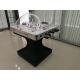 Professional Rod Hockey Table 5mm Acrylic Dome Hockey Table With Silver Plastic Corner