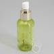 Green 100ml Cosmetic Emulsion PET Plastic Spray Bottle