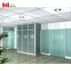 Geling movable Partition Wall Panels OEM Frosted Glass Divider Wall