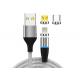 5V 3A 1M 540 Degree Magnetic 3 In 1 Charging Cable