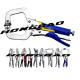 6 11 14 18'' Curved Jaw Lock Grip Plier C Type Tool C Clamp Clip Wide Deep