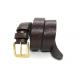 40mm Mens Casual Leather Belt With Alloy Pin Buckle