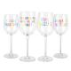 Decorative Glass Gift Clear Crystal Wine Glass Decal Printing Fashion Transparency