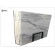 Durable White Marble Natural Stone Slabs With Grey Veins Crack Resistant
