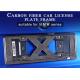 Logo Printed Glossy Twill Carbon Fiber License Plate Frame