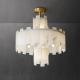 Iron Scagliola High End Pendant Lights With Marble Lampshade