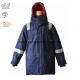 Anti Static Hooded Fire Resistant Winter Coat With Reflective Tape 250gsm