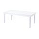 30*30*1.2mm Iron White PVC Top Wood Frame Wedding Banquet Table