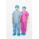 S-XXL Disposable Scrub Suits Waterproof Round Neck Long Pants Protection