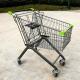 Metal Shopping Trolleys Carts With Strong Rubber Wheels