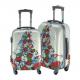Aluminum Trolley Polyester Printing Travel Luggage Sets