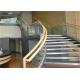 Prefab Apartment Building Curved Stairs Clear Finish , Arc Shaped