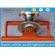 Straight Line Cable Tray Roller , Trench Roller With Aluminum Wheel