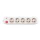 5 outlet French Type Extension Socket, With Surge Protector