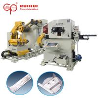 Metal Steel Coil Uncoiler Machine Leveler For Press , Coil Feeder Straightener