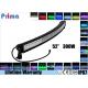 52 Inch 300W Curved Remote Control LED Light Bar With Color Changing Halo Ring